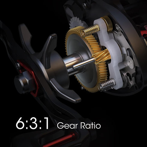 Lixada Fishing Reels Baitcaster Reel with Magnetic Braking System, Strong Corrosion Resistance Metal Saltwater