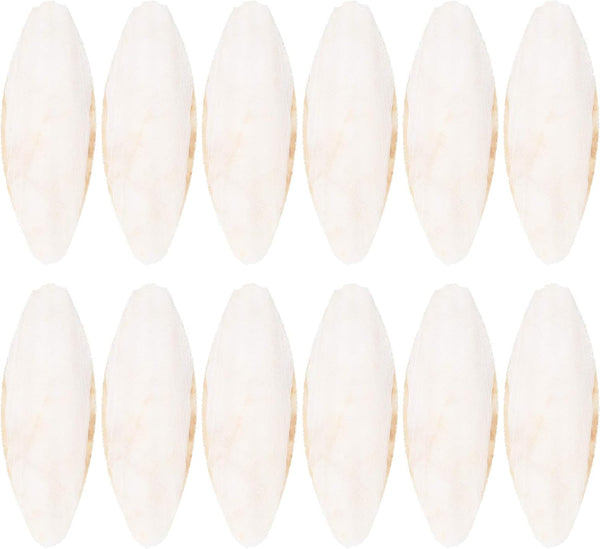 12pcs Bird Cuttlebone Chew Toy, Cuttlefish Bones for Parrot Cage Toys, 10cm Bird Bite Toy