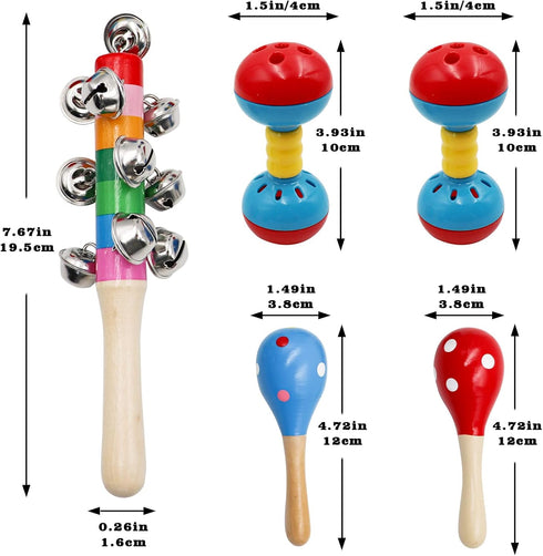 Jinkoozz 5 Pack Colorful Bird Bell Toys, Funny Bell Toys, Bird Cage Accessories, Suitable for Chicken Bird Parrot