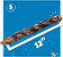 12" (5 Jack&Pup Braided Gullet Sticks for Dogs | Esophagus Dog Treats | Single Ingredient Beef Sticks Ct)