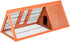 2 Garvee Wooden Rabbit Cage, A-Frame Chicken Coop Outdoor with Doors & Run, Triangle Rabbit Hutch with Ventilating