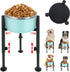 Elevated Dog Bowl Stand, Fits 6-10in Bowls, Adjustable Height Dog Food Water Feeder for Large Medium Breeds