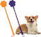 2 Pcs Dog Training Stick, Durable Silicone Whip with Non-Slip Grip for Outdoor and Indoor Training (Orange+Purple)
