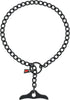 Herm Sprenger Black Stainless Steel Dog Training Collar with Toggle and Round Links for Small Medium Large Dogs (18in)
