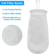 3Pcs 4 Inch Ring by 10 Inch Long Filter Socks 200 Micron, Aquarium Felt Bags for Freshwater Saltwater