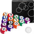 AccEncyc 2.5cm/0.98inch Mini Billiard Balls Set 16Pcs Children's Pool Balls for Kid's Table,
