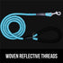 Gorilla Grip Heavy Duty Dog Leash, Soft Handle, Strong Reflective Rope for Night Walking, Durable Puppy Leash (Blue)