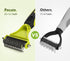 Pecute Pet Dematting Tool 2 Pack - Double Sided Rake & Comb for Medium or Long-haired Dogs & Cats