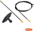 Raiseek Flexible Threaded Bore Cleaning Coated Cable Set 8", 33" for Pistol Rifle in Zippered Pouch