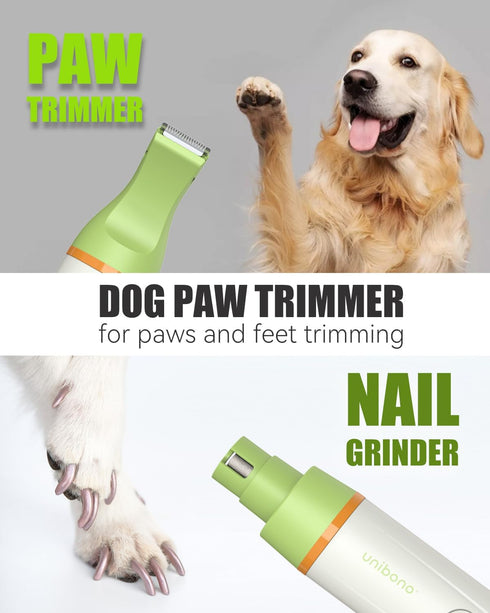 Dog Grooming Clippers Kit with Stainless Steel Scissors and Comb, Low Noise Electric Clippers for Dogs Cats