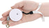 Retractable Dog Leash for Small Dogs Cats up to 11lbs, 6.5ft Anti-Pull Nylon Tape, White Round