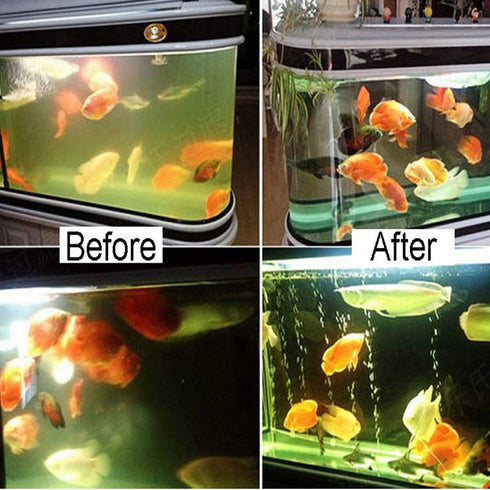 7W Aquarium Water Green Clean Lamp, Waterproof Algae Clean Light for Fish Tank and Pond