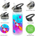 Home Tune 23oz Kids Water Bottle for School, BPA FREE, Leak Proof Flip Straw, Easy Clean - Rocket