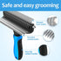 2 in 1 Undercoat Rake for Dogs, Dog Deshedding Brush for Large Dogs, Dematting Comb for Long Hair Cats