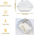 Hamster Sand Bath Container, Hamster Sand Bath Box, Hamster Sand Bathtub with Cleaning Scoop, Big Space, Avoid Kicking Sand Out, Easy to Clean, Perfect for Dwarf Hamster, Syrian Hamster(Large)