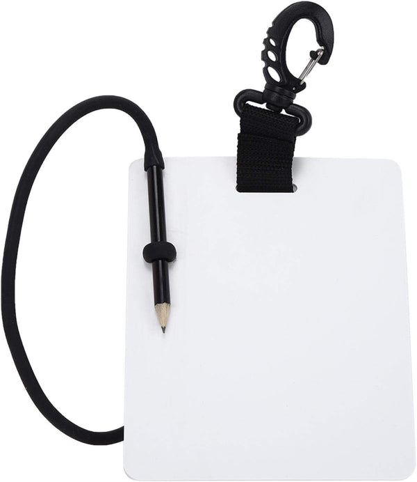 Underwater Writing Slate, Plastic Handwriting Plate Notebook Gear Board with Replaceable Pencil for Diving Communication