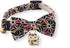 Necoichi Lucky Cat Charm Bow Tie Cat Collar (Black) with Bell, Safety Breakaway Soft Lightweight for Cats, Japanese