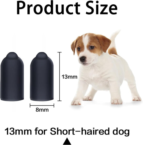 24 Pieces Shock Collar Rubber Tips for Dog, Column Conductive Rubber Sleeve for Training Collar Replacement Parts (13