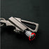 Permanent Metal Lighter Keychain, Outdoor Emergency Survival Gear with Flint Metal Matchstick Fire Starter