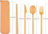 Travel Utensils with Case, Camping Utensil Set Rrusable Utensils Set with Case, Plastic Cutlery Set Forks Spoon Tableware, Portable Camping Cutlery Set for Travel Picnic Camping or Daily Use by CUNTAUK