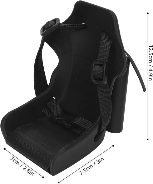Foldable Adjustable Baby Doll Carrier, Strap Length Lightweight Plastic Doll Cars Seat Cute Front Bike Seat for Small