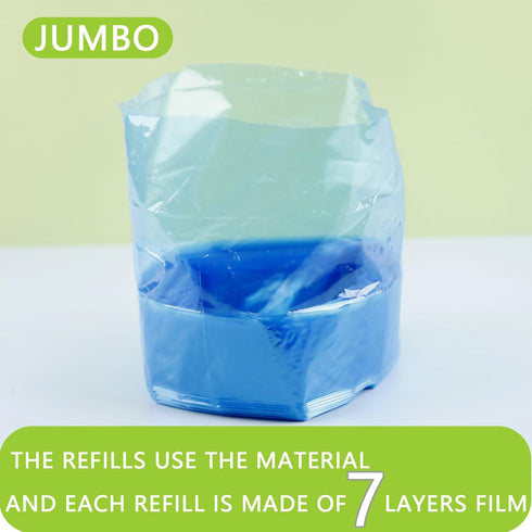Jumbo 3-Pack Cat Litter Refill Bags, Compatible with Litter Cat Genie Standard Pail, Plus and XL+ Pail