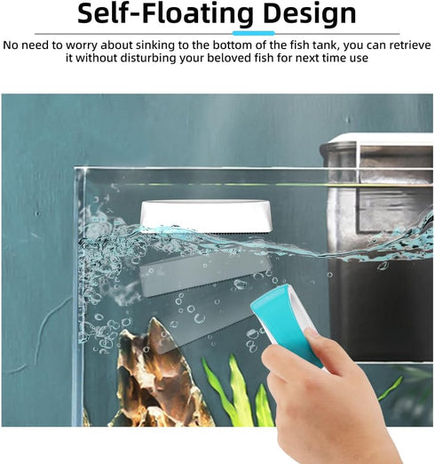DaToo 2 Pieces Aquarium Magnetic Brush Glass Fish Tank Algae Scrapers Glass Cleaner Floating Scrubber Aquarium Clean