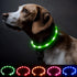 BSEEN Light Up Dog Collars, Silicone LED Dog Collar, Cuttable Lighted Puppy Collar for Small Medium Large Dogs