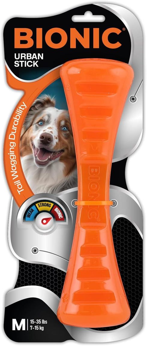 BIONIC Urban Stick Dog Toy, Medium - Interactive Chew Toy for Dogs 15-35 lbs (7-15 kg)