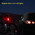USB Rechargeable LED Bike Tail Light (2 Packs), Ultra Bright Waterproof Bicycle Rear Light, 7 Light Modes