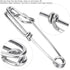 Gsycle 15pcs Tuna Clips, Stainless Steel Fishing Snap Clips Longline Branch Hangers Snap Fishing Accessory Easy On Off