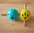 Messy Mutts Totally Pooched Huff'n Puff Ball, 2.5” TPR Puzzle Ball for Dogs, Durable Interactive Toy