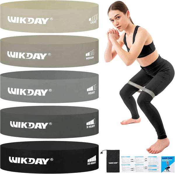 Resistance Bands for Working Out, Exercise Loop Bands Set for Men and Women, Body Stretching, Crossfit Training, 5 Pack