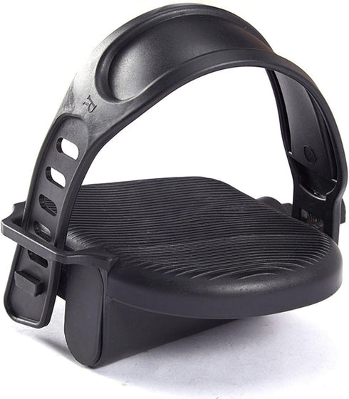 kowaku 1/2-9/16-Inch Exercise Bike Pedals with Adjustable Straps Non Slip Spindle Pedal