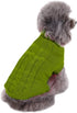 Small Knitted Dog Sweaters, Warm Winter Clothes for Pet Cat Kitten Puppy Sweater (X-Small, Light Green)