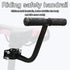 Set hatleues Extra Wide Bike Back Seat Cushion Bike Seat with Backrest Bike Armrest Footrest Handrail Pedals Kids Child