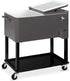 80 AMSAMOTION Cooler Cart Cover Waterproof,Heavy Duty Oxford Fabric Fit for Most Quart Rolling Cooler Cart Cover,Patio
