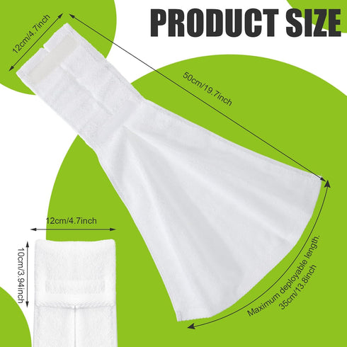 Moukeren 16 Pcs Football Towel Bulk - Cotton Field Towel with Hook and Loop Fastener for Sports