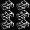 6 pcs Aquarium Lid Clips, Rimless Fish Tank Top Cover Support Holder