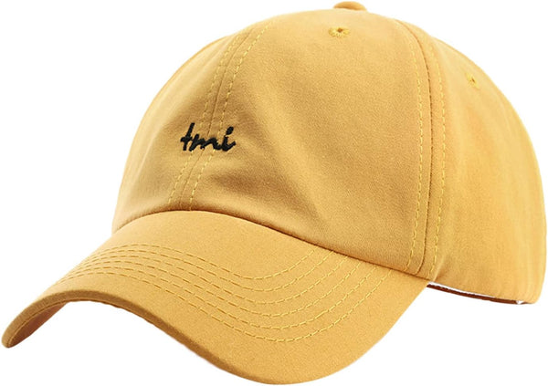 YOLAI Men Vintage Baseball Cap Adjustable Embroidery Beach Cap Outdoor Sports Running Tennis