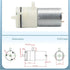 SFKGXELS 1pc 3.7V 6V 12V 370 Small Mini Motor Diaphragm Air Pump Vacuum Pump Negative Pressure Suction Breast Pump
