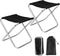 CUGBO 2Sets Portable Folding Camping Stool, Lightweight Camp Chair for Fishing Hiking, Compact