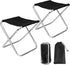 CUGBO 2Sets Portable Folding Camping Stool, Lightweight Camp Chair for Fishing Hiking, Compact