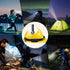 Rechargeable Headlamp 3PCS, 230° Wide Beam LED Headlamp with Motion Sensor, 5 Modes for Camping Gear