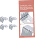 4pcs Support Frame Fish Tank Bracket, Lid Holder Clip for Aquariums, Glass Cover Clip, Stainless Steel Equipment