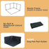 32" 32" 17" x x Dog Litter Box with High Walls, No-Spill Portable Dog Potty Tray Dogs Pee Pad Holder with Waterproof