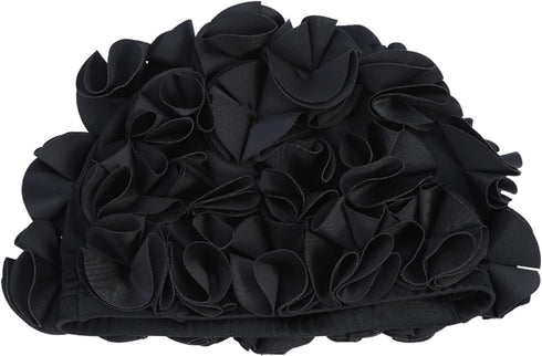 Floral Swim Hat, Elastic Swim Bonnet Waterproof Headgear for Women with Long Hair for Summer Pool