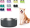 Stainless Steel Dog Bowls for Small Dogs, 40 Ounces/5 Cup Double Wall Weighted Dog Dish with Non Slip Silicone Base