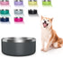 Stainless Steel Dog Bowls for Small Dogs, 40 Ounces/5 Cup Double Wall Weighted Dog Dish with Non Slip Silicone Base