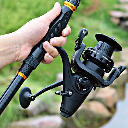 Sougayilang Spinning Fishing Reel - 12+1BB Metal Body Smooth Carp Spinning Reels